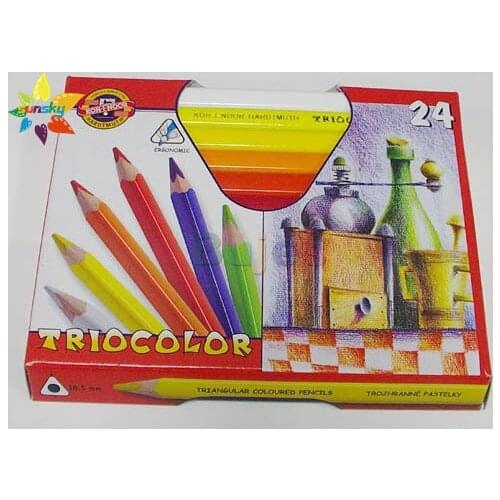 Czech Original KOH-I-NOOR 12 24 color big core color pencil students Drawing Pencil artist kid pencil set Art school Supplies