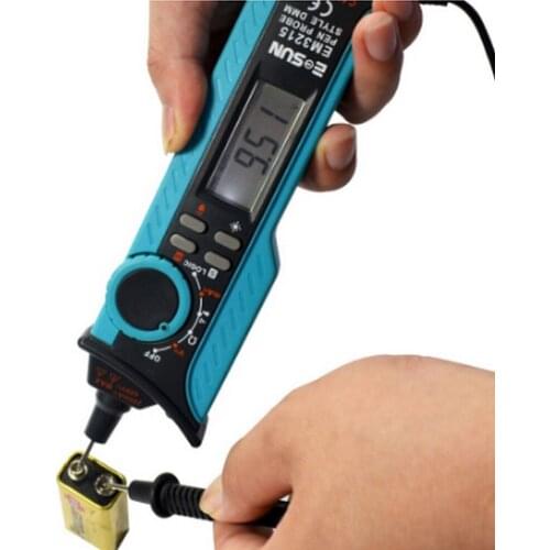 EM3215 Pen Type Digital Multimeter Diode Continuity Logic Voltage Tester DC AC Voltage and Current Tester Electrical Instrument