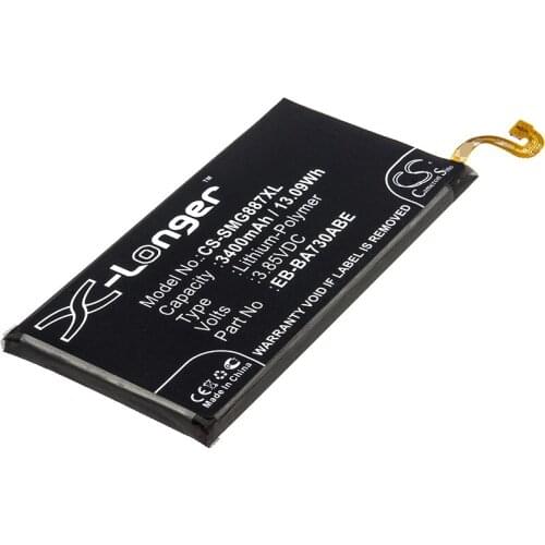 CS 3400mAh/13.09Wh battery for Samsung Galaxy A7 2018,Galaxy A9 Pro 2018 TD-LTE,SM-A730F/DS,SM-A730N,SM-G887