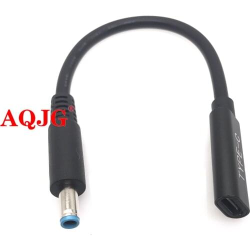 Dc USB Type C USB C Female to 4.5*3.0 4.5x3.0mm with Pin Male Plug Converter Power Jack Connector Adapter for Hp Envy Ultrabook