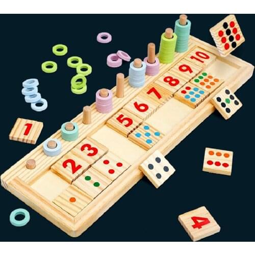 Childrens Mathematics Logarithmic Board Math Digital Cognition Count Teaching Aids Early Education Parent-child Interaction Toy