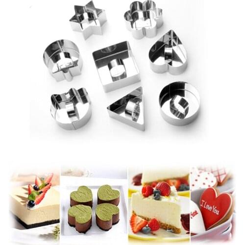 Cake Mold Baking Ring Stainless Steel Adjustable Mousse Ring Mini Cake Rings Dessert Mould Cupcake Decorating Bakeware Tools