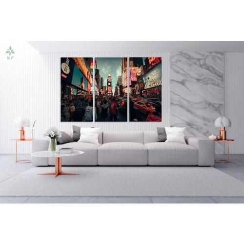 Canvas Times Square New York Wall Art Usa Poster Street Art Indoor Decoration