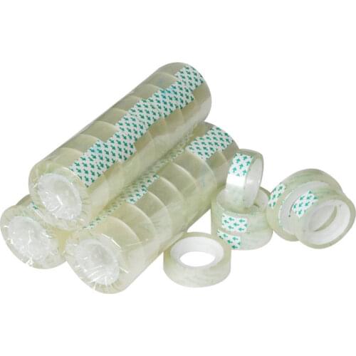 5pcs Stationery Tape Width 8/10/12/15/18mm*25m Office Transparent Tape Student Stationery Tape School Office Supplies papeleria