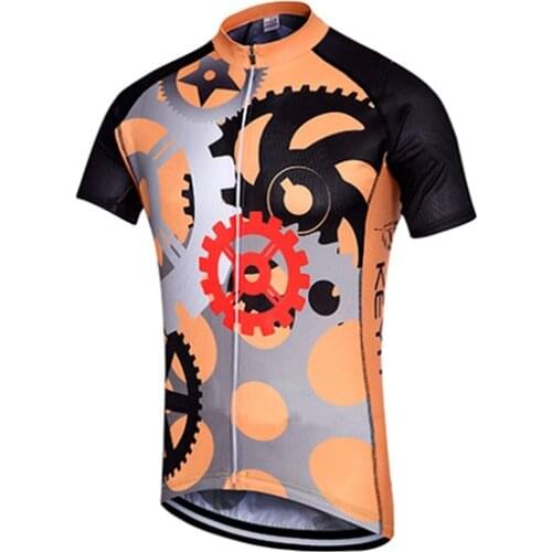 KEYIYUAN New style summer short-sleeved women / men unisex cycling jersey bike jersey tops