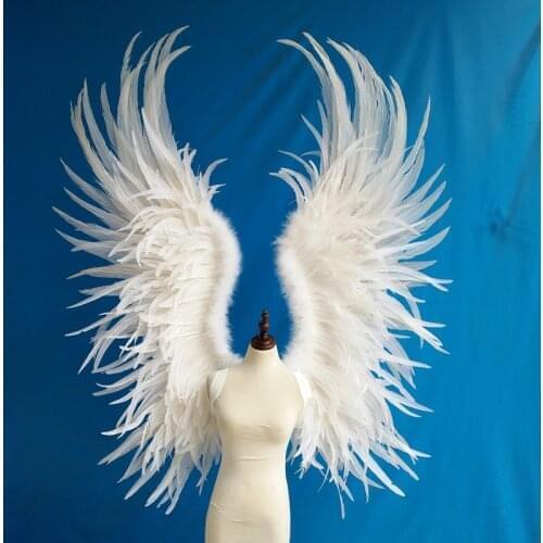 Cosplay Adult big size Angel Feather Wings Photo Prop Stage Show Halloween Costume Party Supplies Kid Birthday Gift Decors
