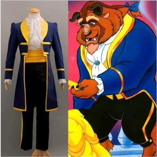 Movie Adult Prince beast costume beauty and the beast costume cosplay party fantasy halloween costumes for men costume