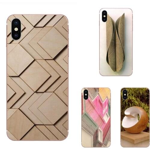 Soft TPU Luxury 2019 Wood Geometry Figure For Sony Xperia XZS XA1 L1 XA X Z Z1 Z2 Z3 Z4 Z5 XZ1 Compact E5 XZ Premium