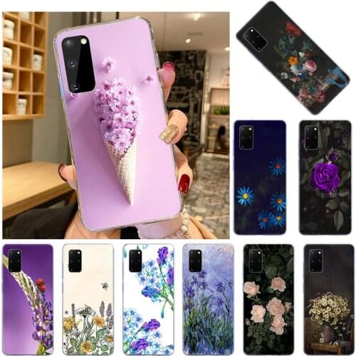 Lavender sunflower van gogh SOFT TPU phone case for Samsung Galaxy S105G S10plus S10lite S9 S9plus Note9 Note8 S8 S8Plus S7edge