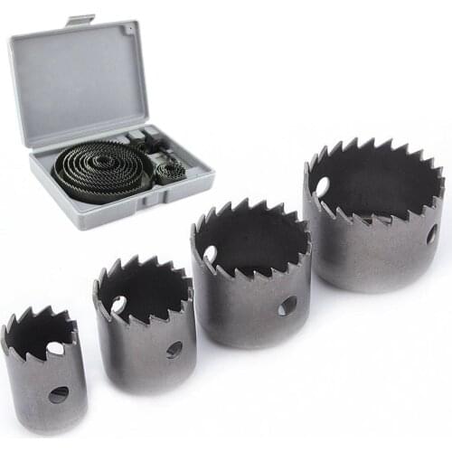 Hole Saw Cutting Set Kit Drilling Tool Wood Metal Cutter 19-127mm High Quality Mandrels Saws Core Drill Bits Woodworking