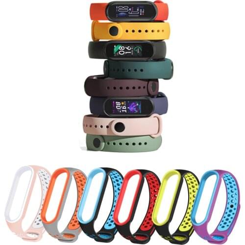 Strap for Mi Band 4 5 3 Silicone Replacement WristStrap for Mi Band 5 Bracelet for Mi Band 3 4 5 band strap for Xiaomi Mi band 5