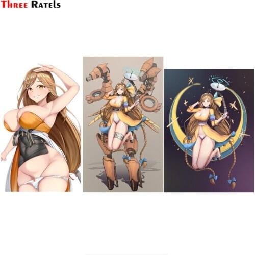 Three Ratels F65 Sexy Anime Girls Car Body Sticker Notebook Decal