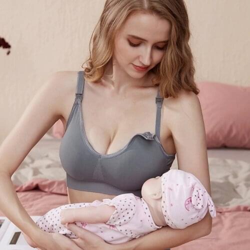 Maternity Underwear Bras Slim Elastic Cozy Pregnancy Clothes for Feeding Nursing Bra Breastfeeding Breast Brassiere underwear
