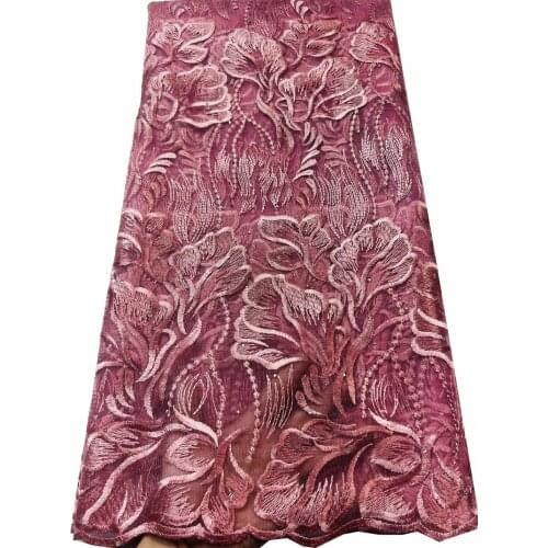 New Design Nigerian Lace Fabric African Lace Fabrics High Quality tulle net Elegant French Net Lace Fabric For Wedding YLL3213