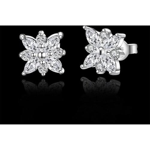 Wholesale High Quality Jewelry Silver plated star and atar Earrings for Women best gift SMTE546