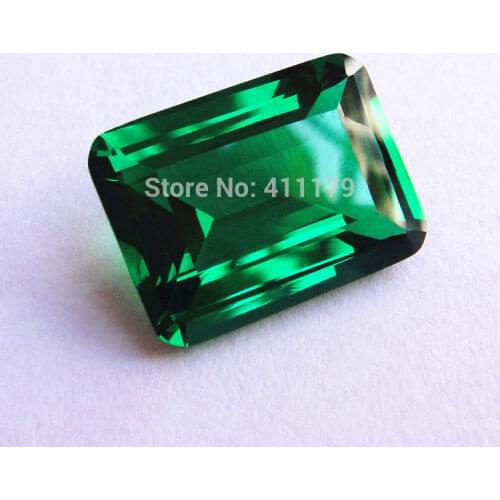 Rectangle created emerald gemstone beads elegant flawless green gemstones stone beautiful lustre rarity created emerald shape