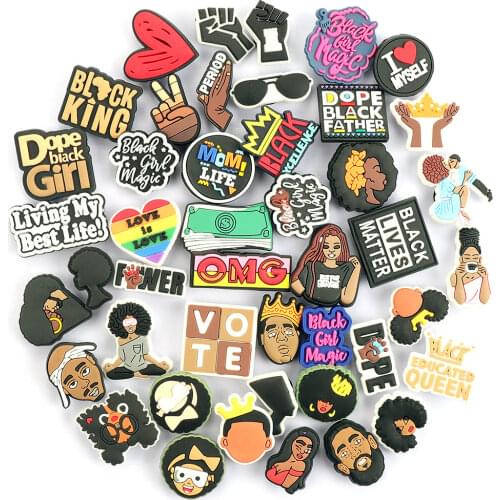 Hot Sale 20-50-100Pcs Mixed Cartoon Random Different Shoes Charms Fit Croc Charm Shoes/Wristbands Children Party Birthday Gift