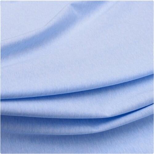 Width 66'Solid Color Simple Comfortable Soft Elastic Plain Knitted Fabric By The Half Yard For T-Shirt Dress Underwear Material