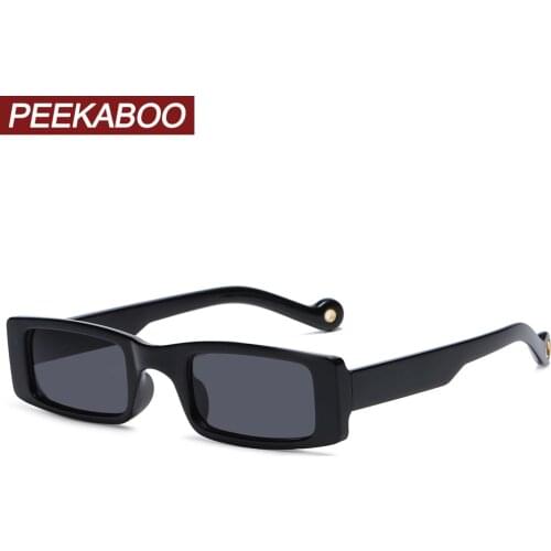 Peekaboo green black small sunglasses women square 2021 uv400 hot-selling ladies retro sun glasses for men dropshipping party