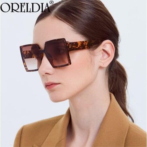 Vintage Oversized Square Sunglasses 2021 Women Man Retro Sun Glasses Shades Eyewear Lady Luxury Brand Designer Eyeglasses UV400