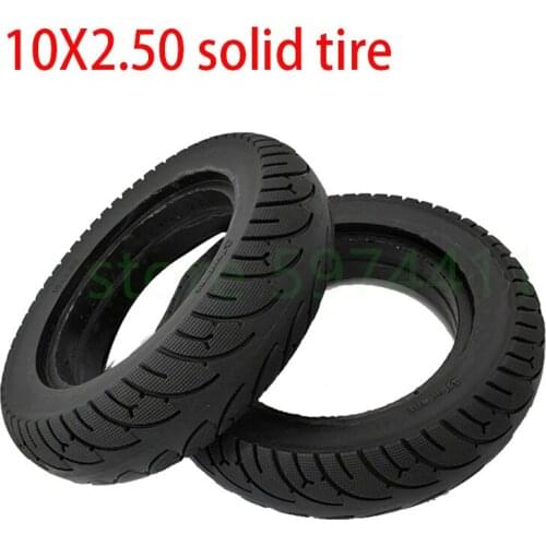 10x2.50 Solid Tire for Folding Electric Scooter 10 Inch Non Pneumatic Explosion Proof Tire Wheel Replacement Parts