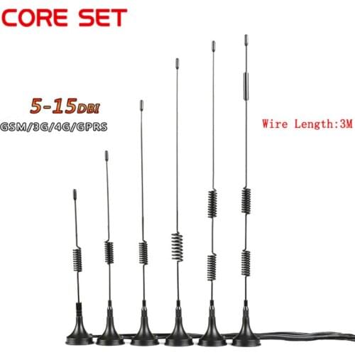 3G 4G High Gain Sucker Aerial Wifi Antenna 5/6/7/9/10/15DBI 3 meters Extension Cable SMA Male Connector For CDMA/GPRS/GSM/LTE