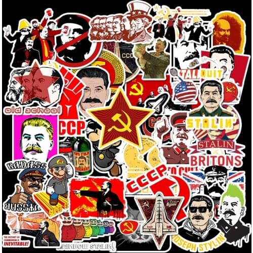 World war II Russian Comrade Joseph Stalin Leninist political propaganda Soviet Union USSR CCCP poster Retro Stickers