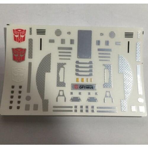 Weijiang MPP10 Justice Faction Leader Commander Detail Sticker Alloy Embossed Logo Toy