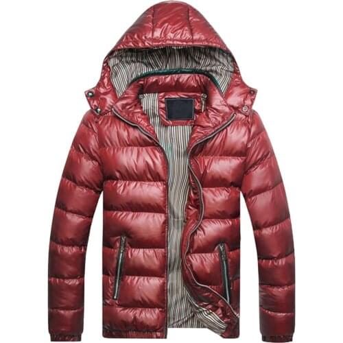 Winter Jacket Men Fashion Hooded Male Parka Jacket Mens Solid Color Thick Jackets Coats Man Winter Parkas куртка мужская зимняя