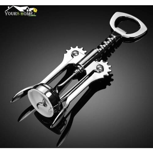 1pcs Wine Beer Bottle Opener Corkscrew Waiter Metal Wine Corkscrew Bottle Handle Opener Corkscrews Barware