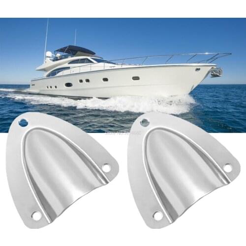 10pcs Marine Grade Stainless Steel Midget Vent Clam-shell for Yacht Boat Sailing Ship Accessory Marine Hardware