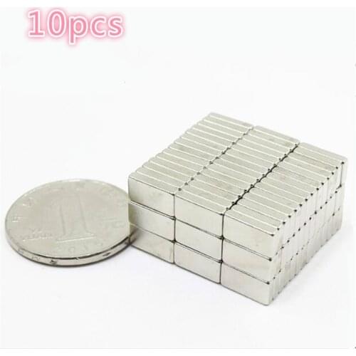 10pcs Super Powerful Magnet Strong Block Square Rare Earth Neodymium Magnets Magnet 10 mm x 5 mm x 2 mm