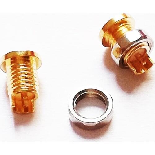 Universal MMCX Pin Socket Female Plug Pure Copper Gold Plated Pin Plug with Screws 10pcs