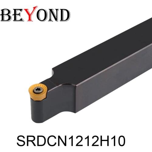 BEYOND SRDCN SRDCN1212H10 12mm Metal Lathe Cutting Tools Machine External Turning Tool Holder Carbide Inserts RCMT10T3MO Cnc