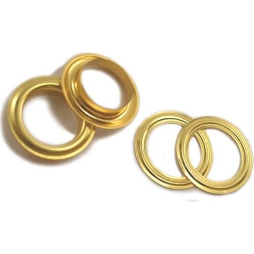 Large 1 Inch Grommets, Gold Finish, 300 Sets, 1" Opening