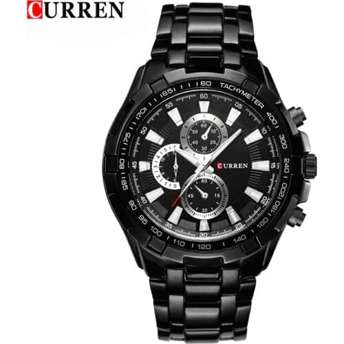 Curren Mens Watches Top Brand Luxury Business Wristwatch Men Military Sports Watches Full Steel 30M Waterproof Relogio Masculino
