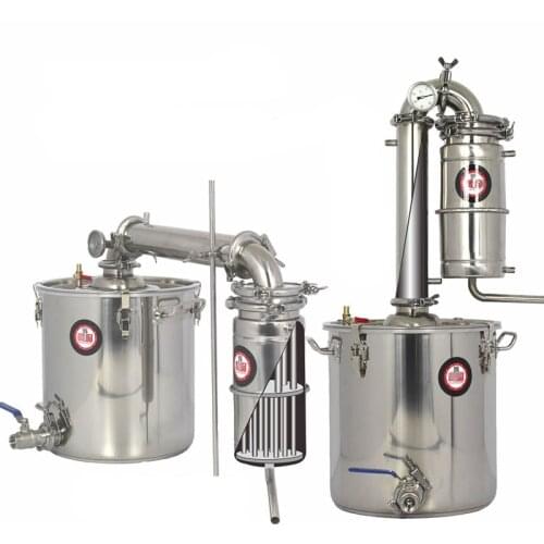 Moonshine brewery distiller home brewing distillation equipment vodka Boiler 50L litres wine free shipping
