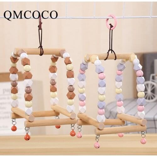 DIY New Style Colorful Wooden Bird Cage Parrot Climbing Frame Custom Environmental Fashion Crafts Home Bedroom Wall Decoration