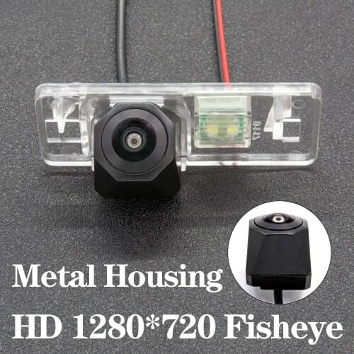 HD 1280*720 Fisheye Metal Housing Car Rear View Camera For Citroen C4 (B7) Hatchback 2011+ Peugeot 208 (C) Hatchback 2012