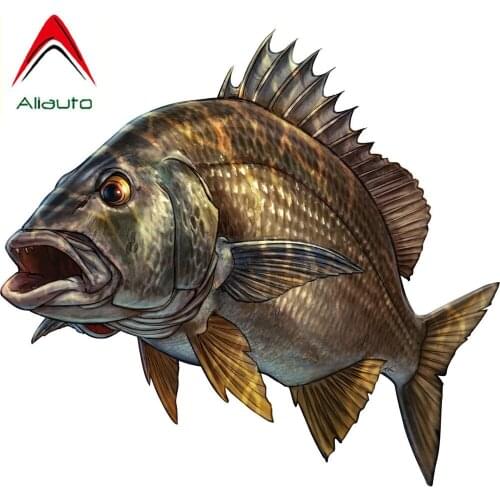 Aliauto Fashion Outdoor Sports Fishing Decal PVC Waterproof Reflective Creative Motorcycle Car Decoration Sticker,20cm*20cm