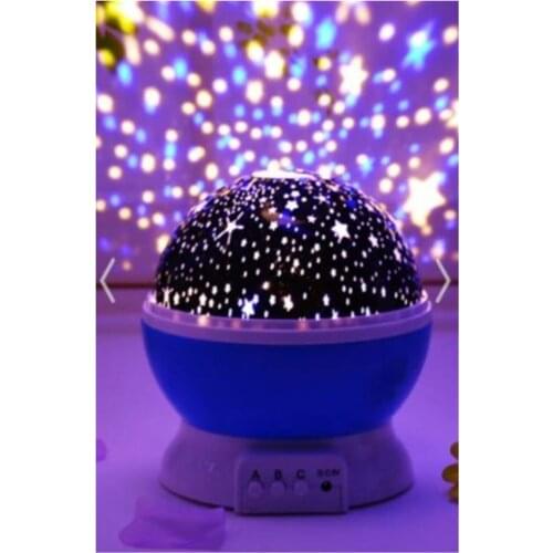 Star Master Colorful Starry Sky Projection Night Light - Blue Color Room Lamps