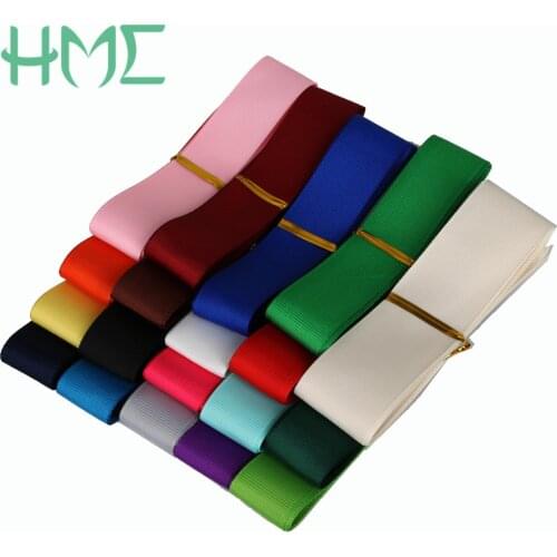 New Arrival 25mm(1") 5 yards/lot Mixed Solid Color Grosgrain Satin Ribbons for DIY Scrapbooking Crafts Wedding Party Decoration