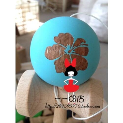 New portray sphere kendama carved portray adult educational wholesale customized professional New Professional