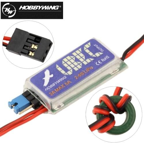 Original HOBBYWING 5V/6V RC UBEC 3A-5A Lowest RF Noise BEC Full Shielding Antijamming Switching Regulator For RC Airplane Toys
