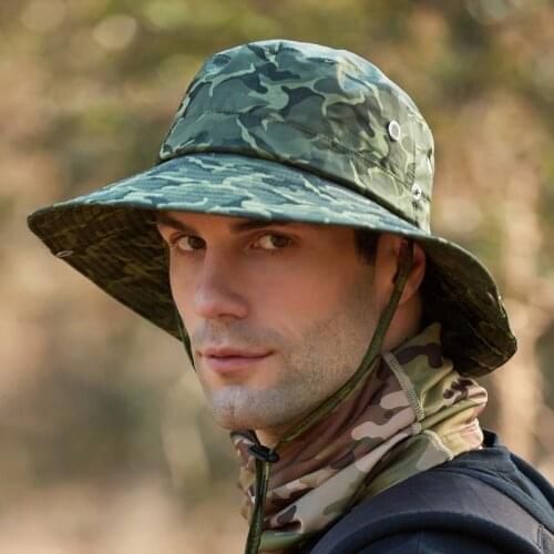 Fashion Bucket Hat Man Fishing Hiking Cowboy Hat Quick-Drying Letter Fisherman Hat Outdoor UV Sun Protection Breathable Cap