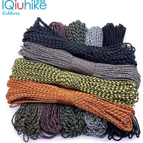 IQiuhike 100 Colors Paracord 2mm 25FT 50FT Rope 1 Strand Paracorde Outdoor Survival Equipment Clothesline DIY Bracelet Wholesale