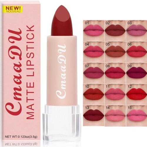 Sexy Matte Liquid Lipstick Lip Glaze Natural Moisturizer Waterproof Lip Glosses High Pigmented Long Lasting Lipsticks Cosmetics
