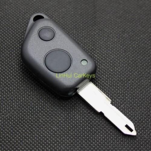 PINECONE for PEUGEOT 2 Buttons Uncut Brass Blade Blank Straight ABS Key Shell 1PC WHOLESALE