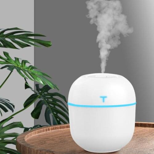 3 Colors Portable 220ml Ultrasonic Mini Air Humidifier Essential Oil Diffuser Humidifier For Home Car USB With LED Night Lamp