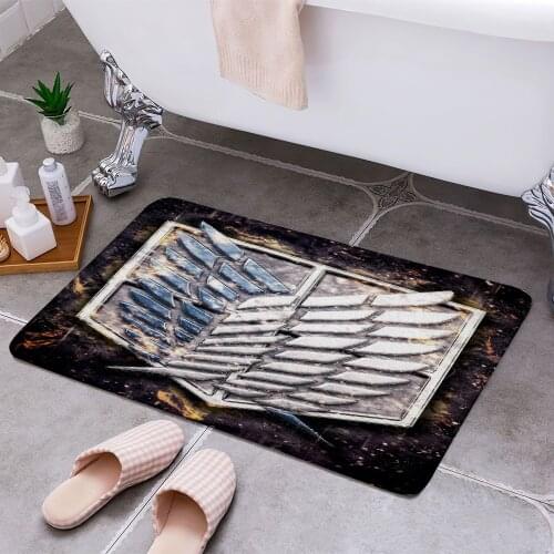 Attack On Titan Cheaper Anti-slip Modern Area Rugs Living Room Balcony Bathroom Printed Carpet Doormat Hallway Bath Mat